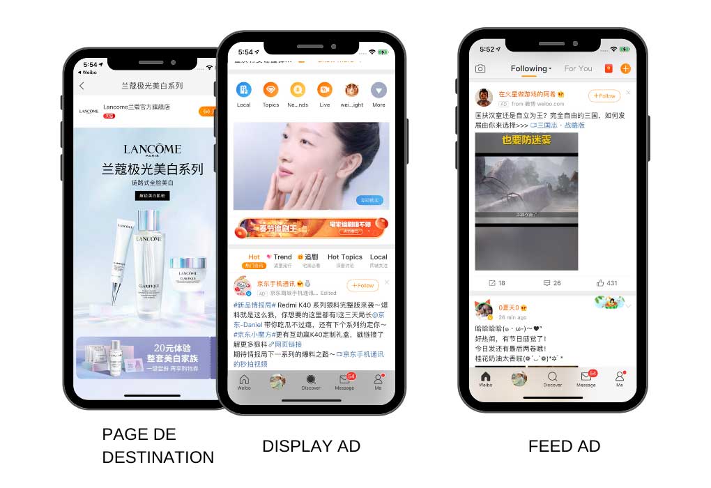 Online Paid advertising in China - weibo paid ads - social media in china