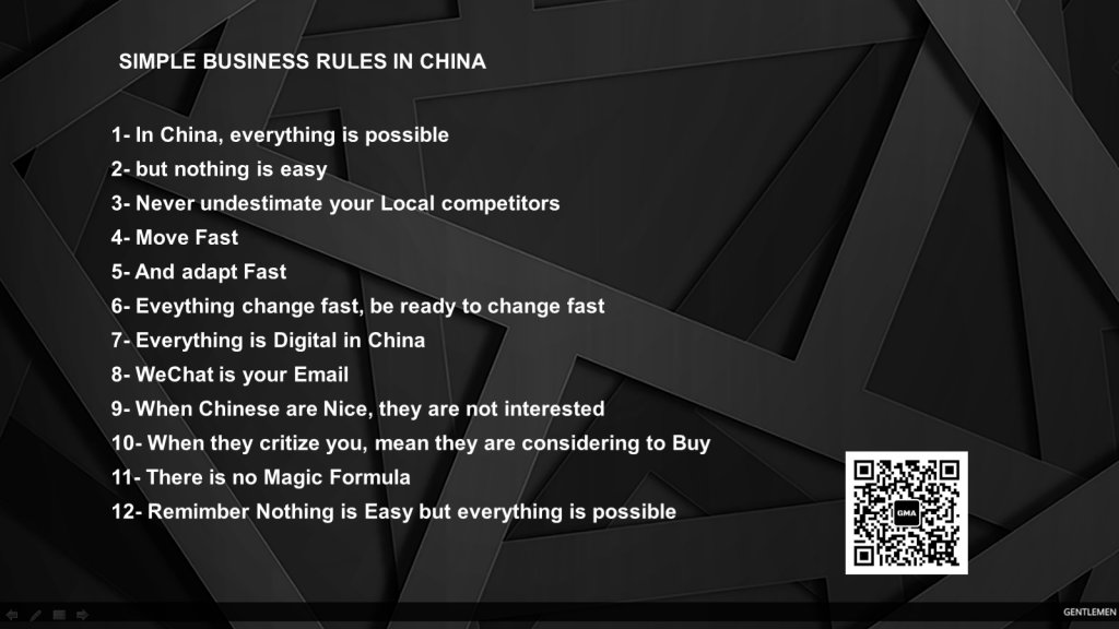 Business in China.